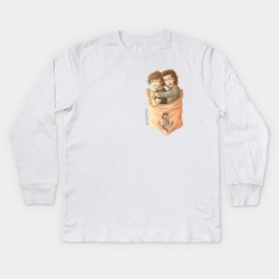 Pocket Larry Stylinson Kids Long Sleeve T-Shirt